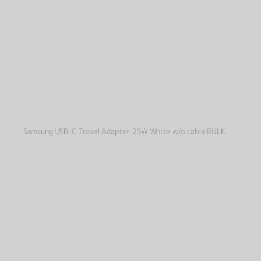 Samsung USB-C Travel Adapter 25W Black w/o cable BULK